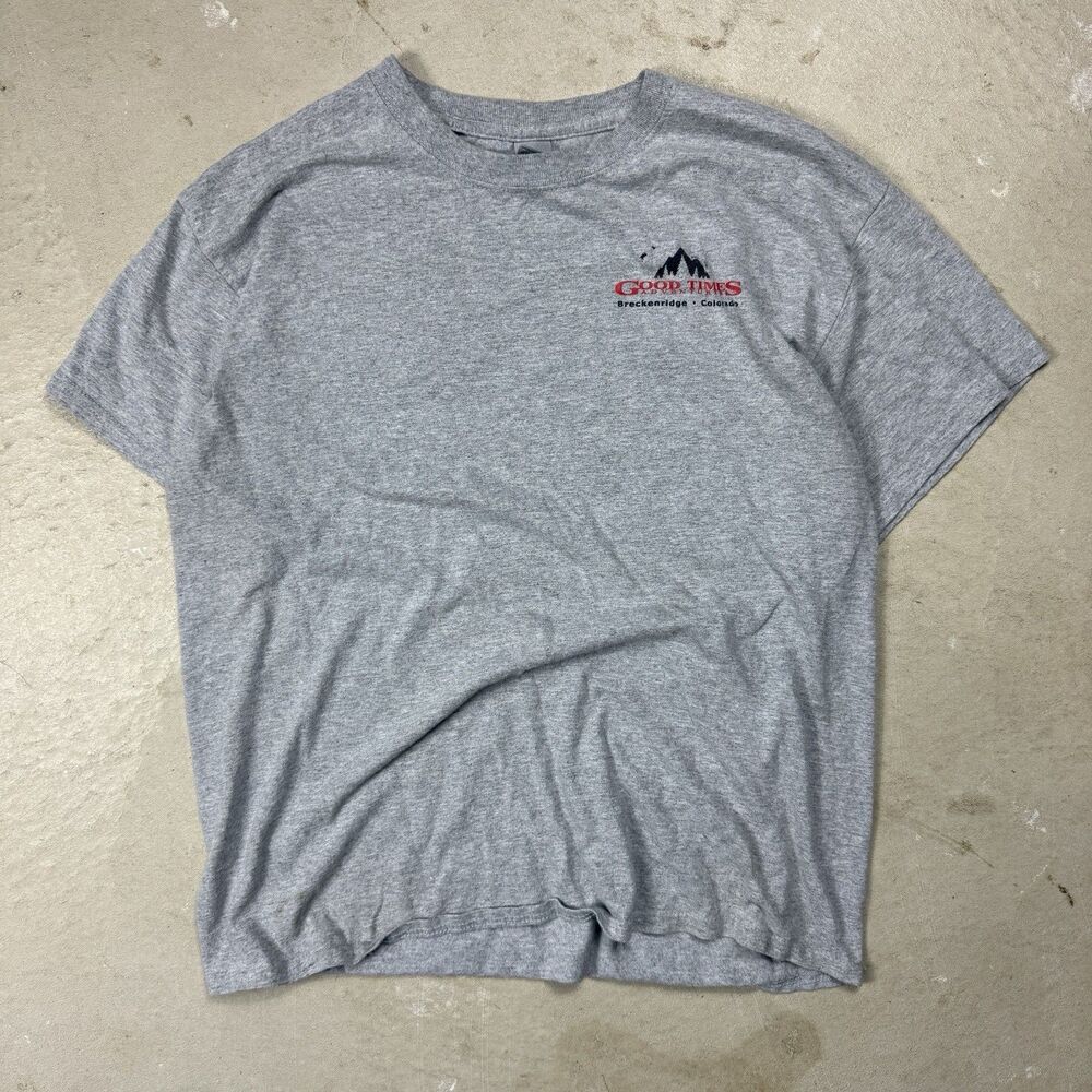 Gildan Good Time Adventures Breckenridge Colorado Graphic Tee Men’s Size Large